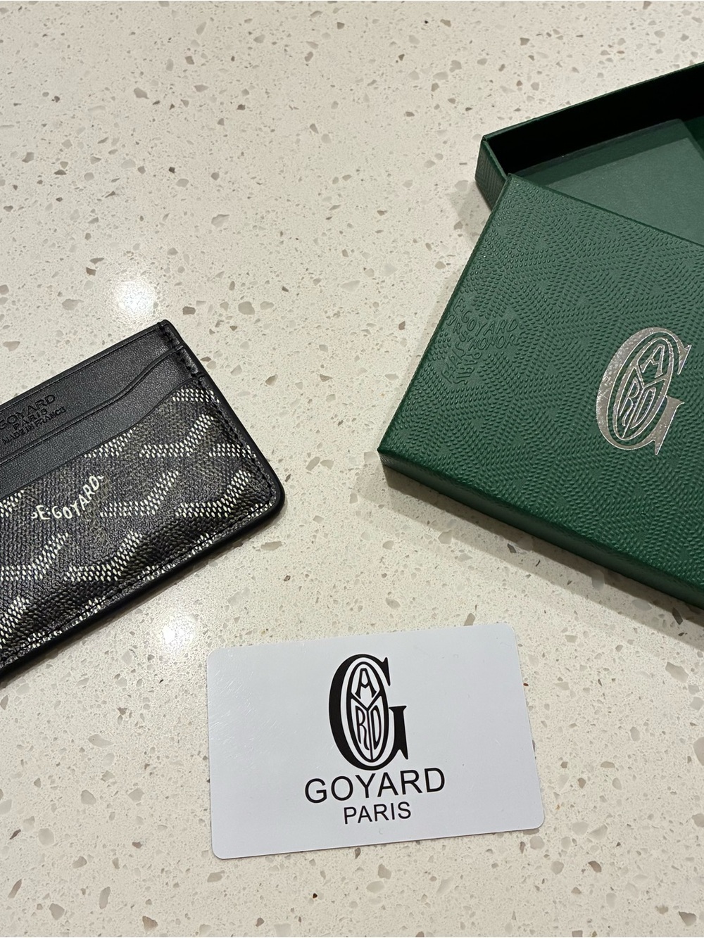 Goyard Black Card Holder - Men's Slim Leather Wallet